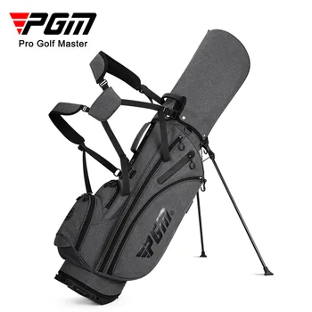 Чанта за голф Pgm със стабилна поставка и шок покритие с висока плътност ультралегкая и преносими за мъже с капацитет 12-14 стикове