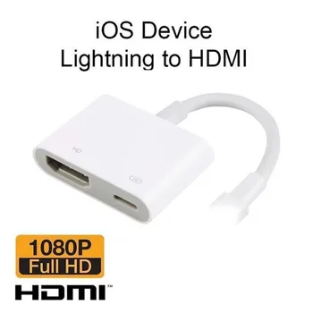 HDMI Кабел Адаптер Сплитер TV 1080P HD Digital AV Адаптер Конвертор за Apple към телевизора Същия Екран за Гръмотевична HDMI Кабел