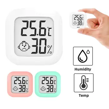 LCD Дигитален Термометър-Влагомер, Мини-Електронен Сензор за Температура, Влага, Домашна метеорологичната станция За Вътрешни Помещения