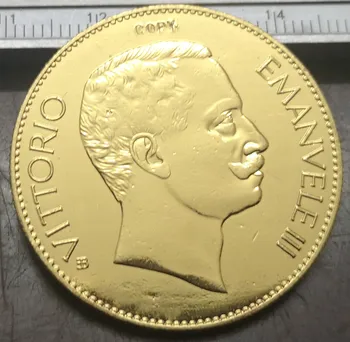 1903 Италия 100 лири-Златна копирни монета Виторио Емануеле III