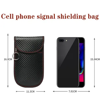 2020 RFID Заключване на Сигнала Чанта за Носене Блокиращите Сигнал Калъф Клетка на Фарадей Калъф За Бесключевых Автомобилни Ключове Радиационна Защита на Мобилен Телефон