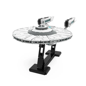 MOC U. S. S. Enterprise NCC-1701-A Космически военен Космически Кораб Модел на Високотехнологични Строителни Блокове Сам е Детска Играчка, Подарък за Деца, Подарък 2830 бр.