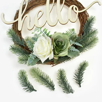 10шт Борови Клони Изкуствени Фалшиви Растения, Изкуствени Цветя, Клон Украсата на Коледно Парти направи си САМ Букет Подарък Кутия за Аксесоари