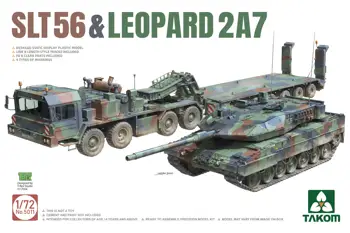 Комплект пластмасови модели TAKOM 5011 1/72 SLT56 и Леопард 2A7