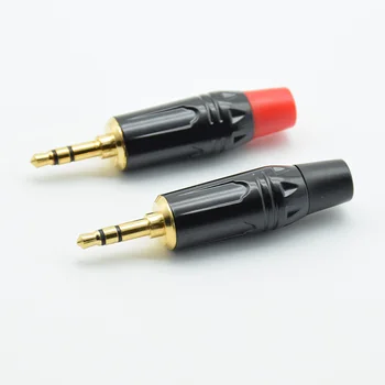 2 бр./1 двойка RCA жак в 3.5 мм Мъжки Аудио Адаптер За Слушалки, Двоен Конектор за Стерео Жак червен черен