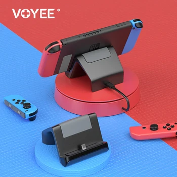 Зарядно устройство ще захранване на зарядно устройство VOYEE за конзолата Nintendo Включете зарядно устройство ще захранване на Поставка за мобилни телефони Switch Lite за Android