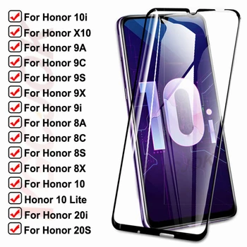 15Г Закалено Стъкло За Huawei honor 10i 9i 20i 20S X10 Защитно Стъкло Honor 10 Lite 8A 8X 8S 8C 9A 9X 9S-9C Защитно Фолио за Екрана