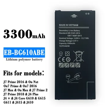 EB-BG610ABE Оригинална Батерия За Samsung Galaxy J6 Plus J6 + J7 One Max SM-J610F J4 + J4PLUS SM-J415 J4 Основната J410 G615 G611 Телефон