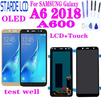 За Samsung Galaxy A6 2018 A600 LCD Сензорен Дисплей Дигитайзер, Монтаж на OLED Качество A6 A600F A600FN LCD дисплей