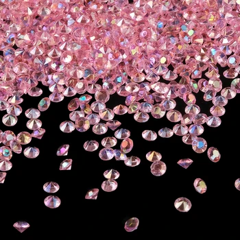 10000 бр./лот, 24 цветове, 4,5 мм, 1/3 карата, акрил кристал, маса с диаманти, за разпръскване на конфети, украса за сватбени партита