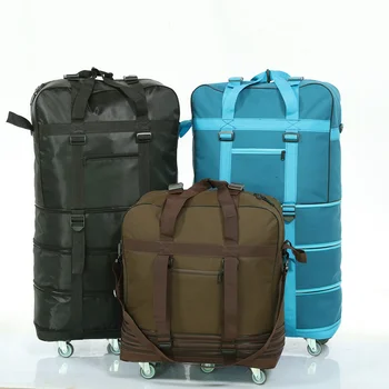 Сгъваема чанта за количка 158 авиационна консигнационная чанта с колело пътна чанта от плат Оксфорд голям капацитет отиват в чужбина Багажная чанта