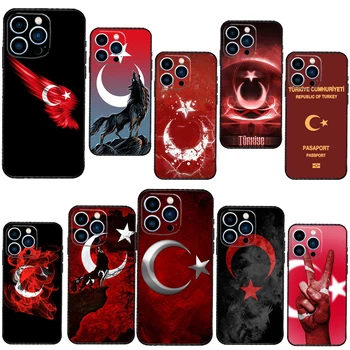 Турция Турски Флаг Калъф За iPhone 11 14 6S 7 8 Plus Мек Калъф За Телефон iPhone XR XS X 12 13 Pro Mini MAX