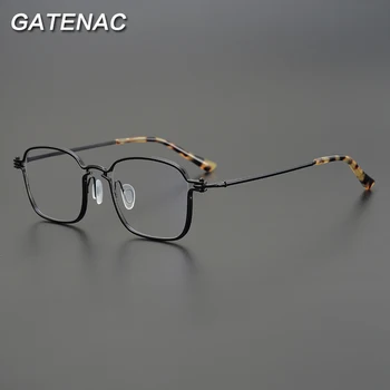 Реколта Квадратни Титанов Очила В Рамки Мъжки 2022 Нови Ретро Очила За Късогледство Рецепта Оптични Очила В Рамки Женски Луксозни Маркови Очила