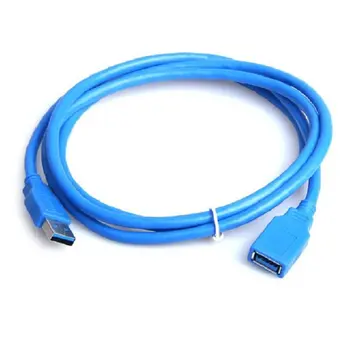 3 Метра Синьо USB 3.0 0.5 m Вид на Мъж към Жена Суперскоростной удължителен кабел Конвертор Адаптер за Свързване с Компютър Директен Доставка