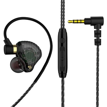 QKZ SK3 Кабел с 3,5 мм Стерео Слушалки Тежък Бас HI FI Слушалки Спортни намаляване на шума, Музикални Слушалки за Мобилен Телефон, Таблет, MP3