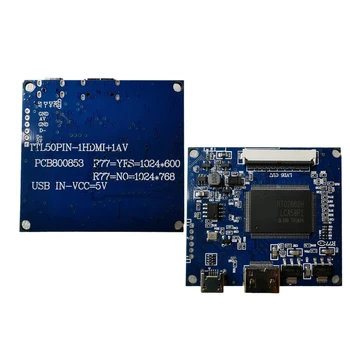 R58A 40-пинов EDP LCD контролер Такса контролер водача, HDMi-съвместими работа за TTL 40Pin Разделителна способност на екрана 1024x768 1024x600