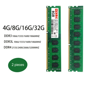 Настолна DDR3 памет DDR3L DDR4 DIMM Ram 4G 8G 16G PC3 10600 12800 21300 За AMD Межкомпьютерный Тенис на Модул Memoria