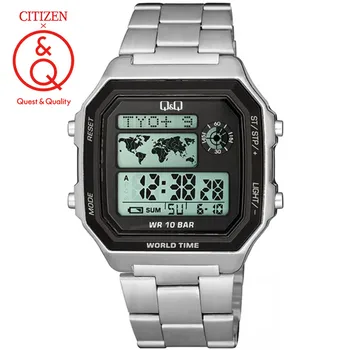 Citizen Q & Q часовник за мъже комплект за най-добрата марка на луксозни LED цифрови Водоустойчив Кварцов мъжки часовник Спортни военни Ръчен Часовник relogio masculino